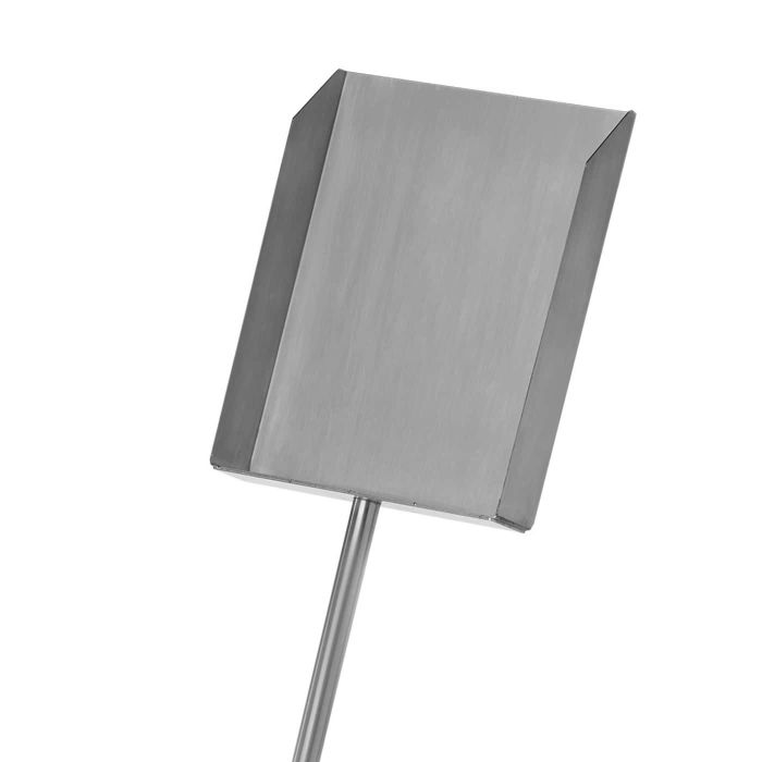 Pala per cenere in acciaio inox 18/10 manico grigio