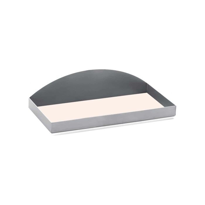 Portapala a pavimento in acciaio inox 18/10. lungh. 50 cm