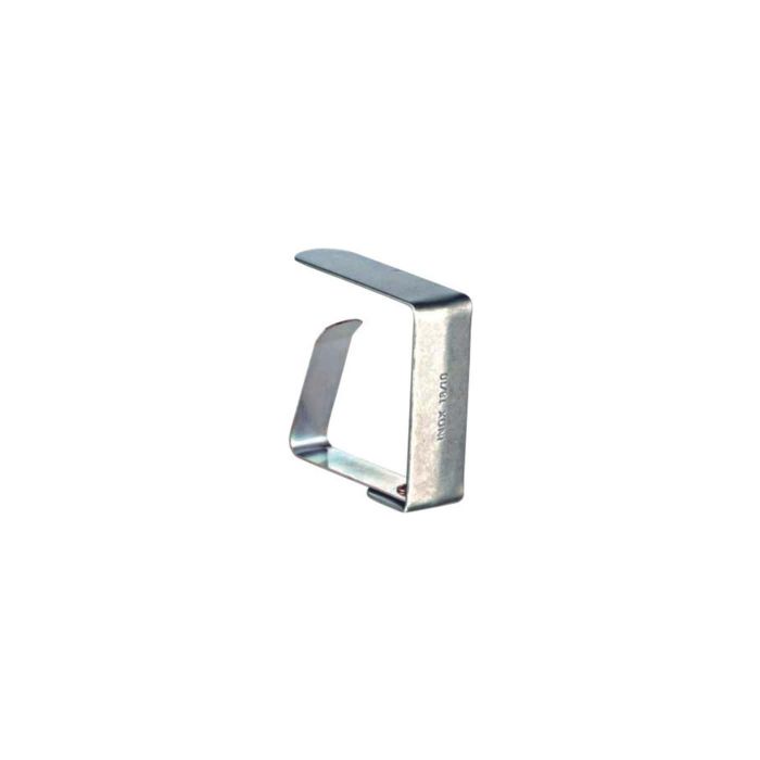 Fermatovaglia in acciaio inox 18/10. 4.5x1.5x4.5 cm