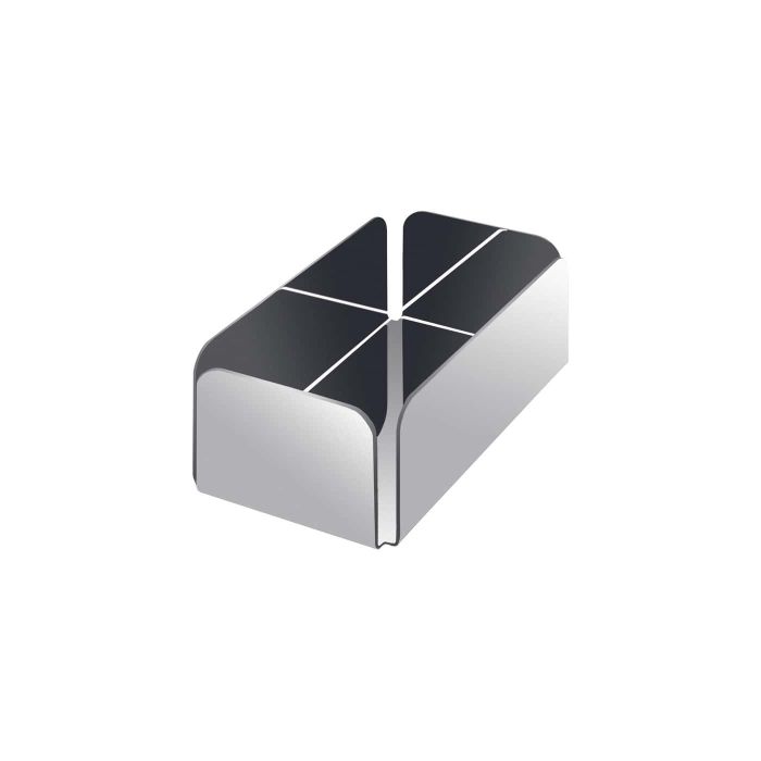 Portabustine Cusio in acciaio inox 18/10. 12x6.8x4.2 cm
