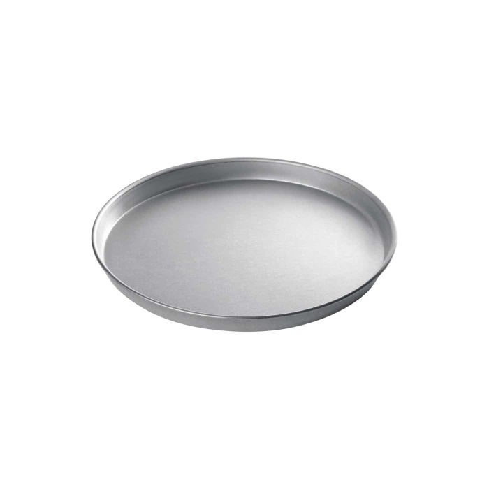 Teglia tonda in ferro alluminato con bordo basso