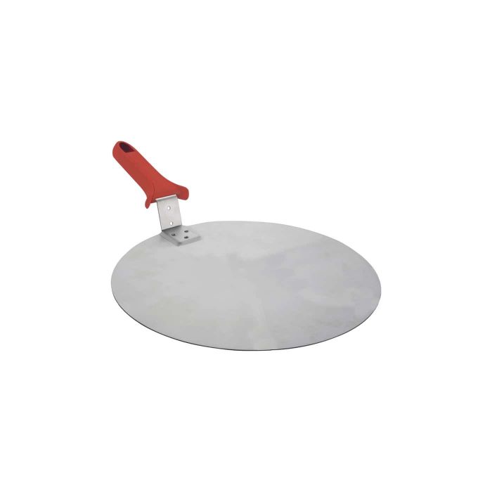 Cacciapizza in alluminio spazzolato, con manico