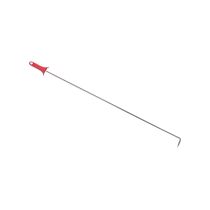 Tira teglie fora bolle in acciaio inox 18/10 con manico in plastica rosso. 90 cm