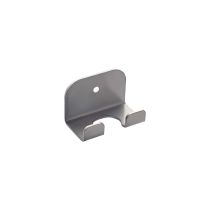 Supporto pala da muro in acciaio inox 18/10. 1 posto. lungh. 6 cm
