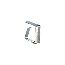 Fermatovaglia in acciaio inox 18/10. 4.5x1.5x4.5 cm