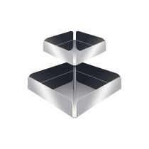 Portabustine Cusio in acciaio inox 18/10. 2 posti. 21x21x18.5 cm