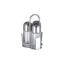 Set Stresa. olio/aceto/stecchi. in acciaio inox 18/10 e vetro