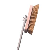 Spazzola rettangolare legno setole in ottone, con manico in alluminio non trattato