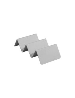 Porta Tacos in acciaio inox 18/10. 13.5x5.5x3.5 cm