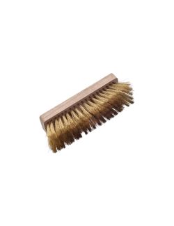 Spazzola rettangolare 18 cm in legno con setole in ottone senza manico