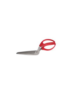 Forbici tagliapizza con manico in plastica rosso. 10x8x13 cm