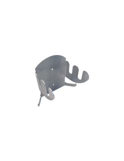 Supporto pala da muro a 2 posti. con ganci laterali per accessori