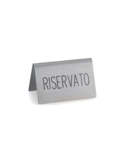 Segnaposto riservato a laser in acciaio inox 18/10. 6.5x3.5x4 cm