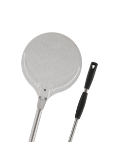 Pala a sfornare in acciaio inox 18/10 con manico scorrevole grigio