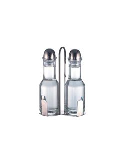 Set Stresa. olio/aceto. in acciaio inox 18/10 e vetro