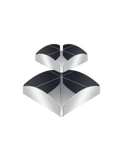 Portabustine Stresa in acciaio inox 18/10. 2 posti. 21x21x18.5 cm