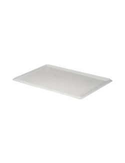 Coperchio copricassetta pizza in polietilene alimentare bianco. 60x40 cm