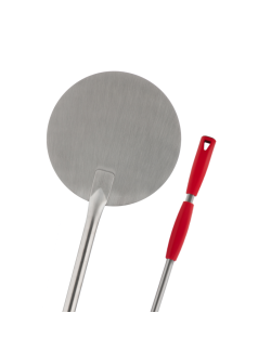 Pala a sfornare tonda in acciaio inox 18/10 con manico scorrevole