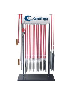 Espositore porta pale ed accessori per pizzeria