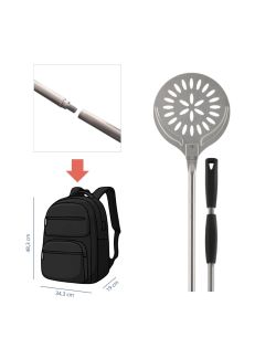 Turning pizza shovel GREY detachable version for travel backpack